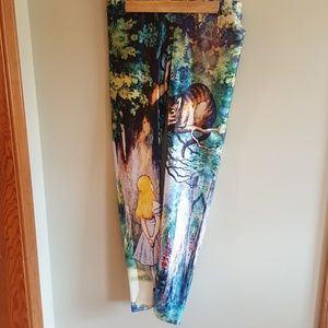 Alice in Wonderland leggings